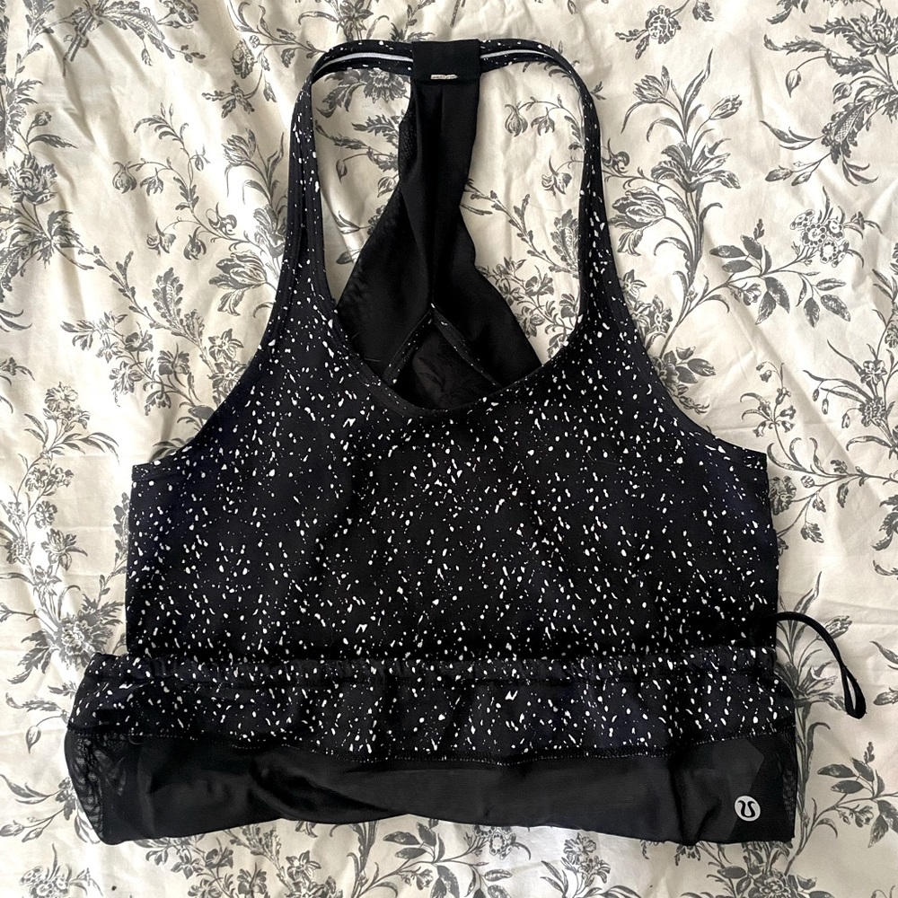 Lululemon black and white tank top